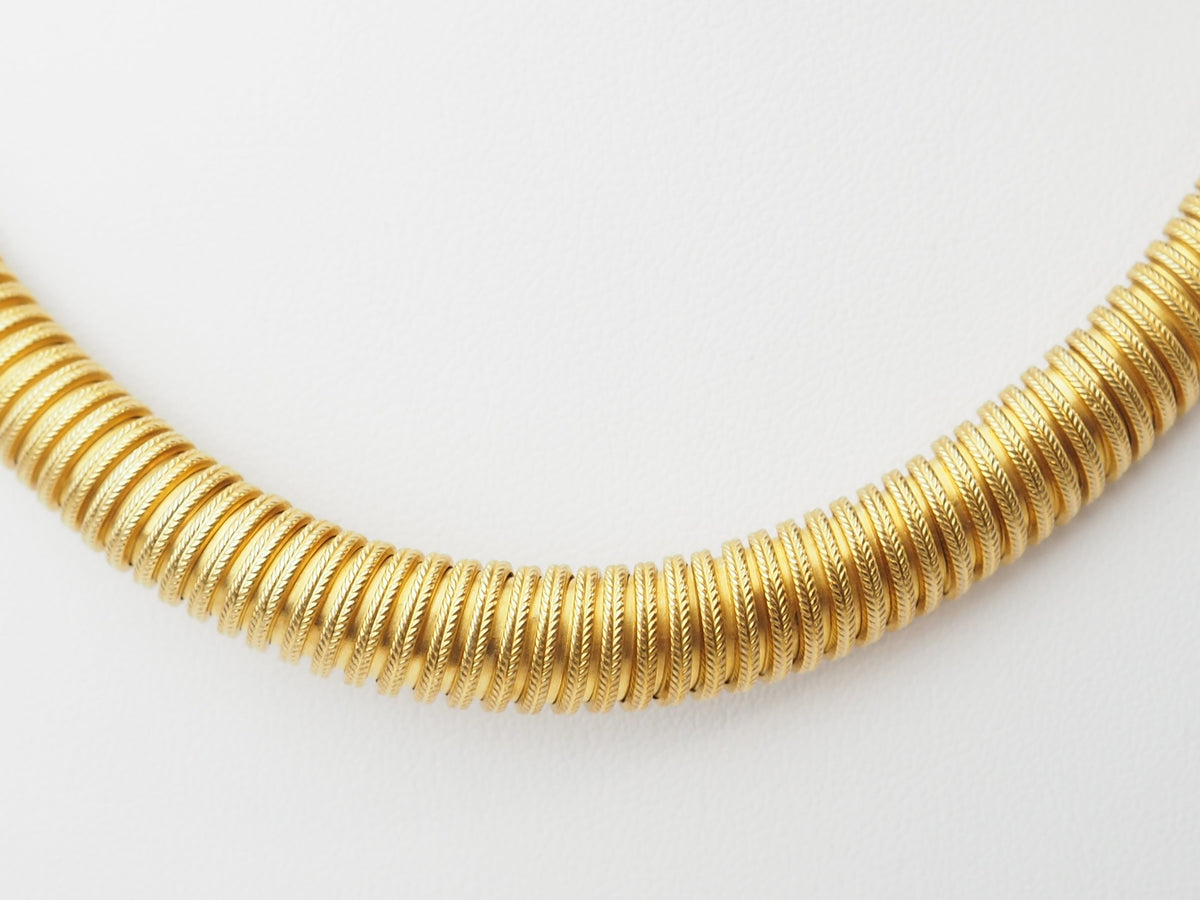 Collier Or Jaune 18k Tubogas Large