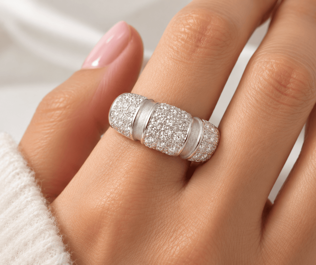 Bague Pavage Mauboussin Nadja en or blanc et diamants