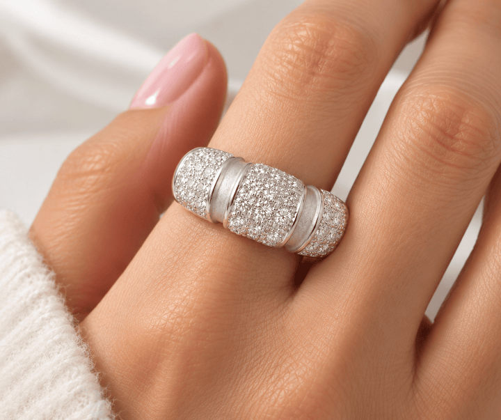 Bague Pavage Mauboussin Nadja en or blanc et diamants
