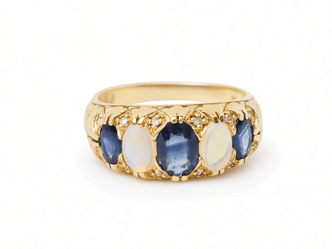 Bague jarretière ancienne L&
