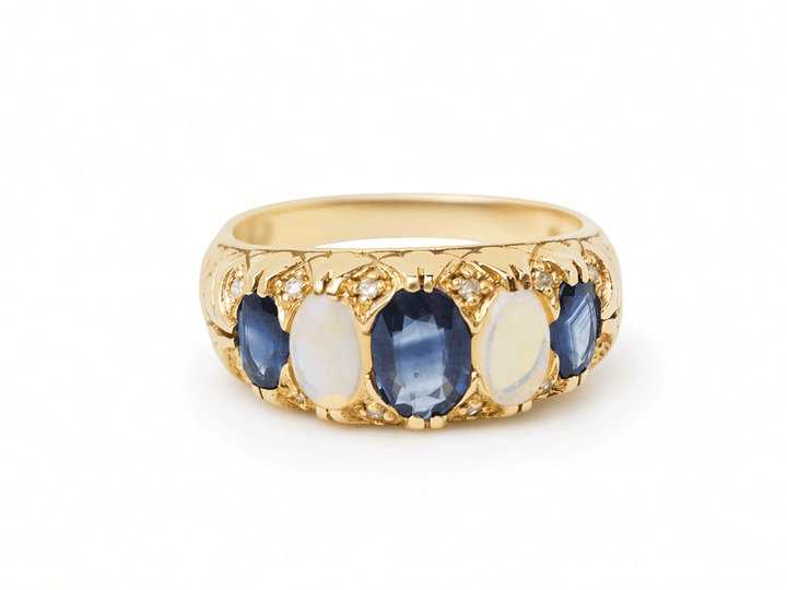 Bague jarretière ancienne L&