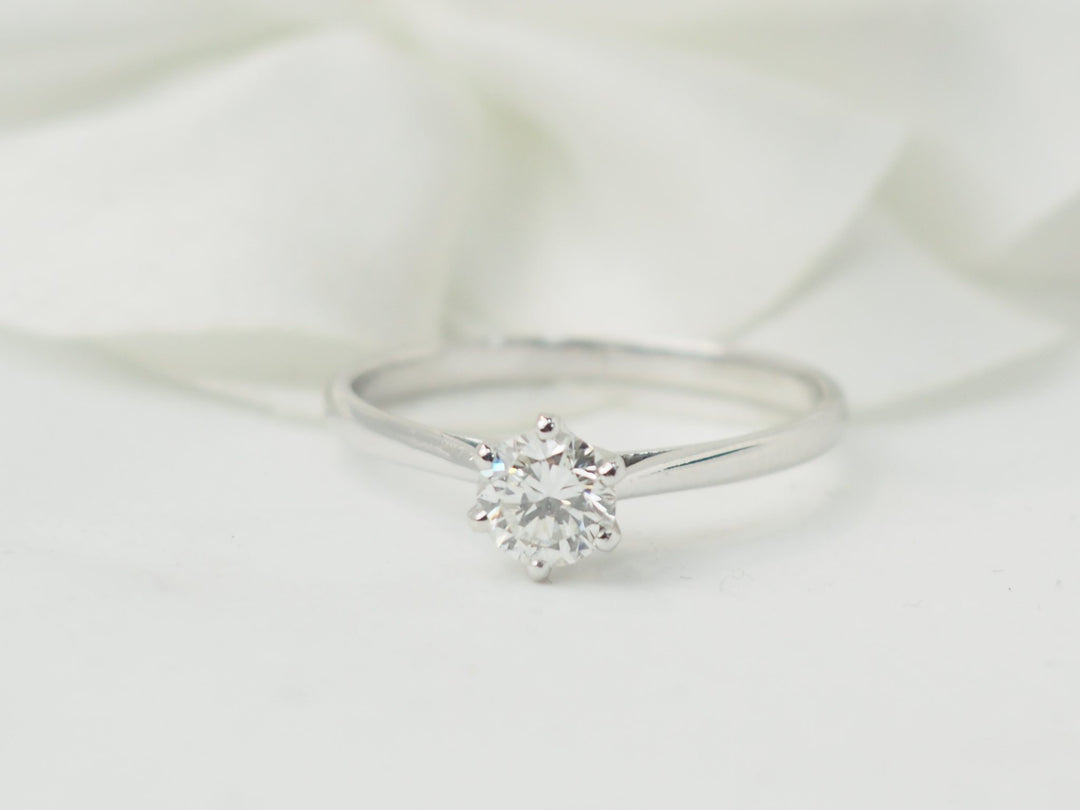 Bague solitaire vintage L&