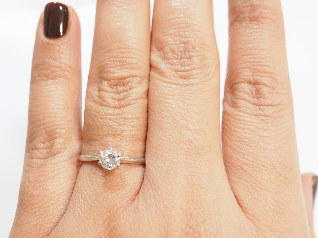 Bague solitaire vintage L&