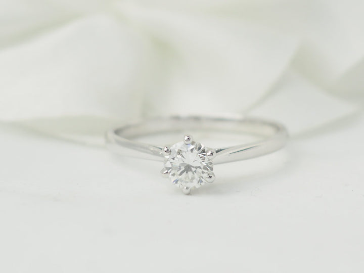 Bague solitaire vintage L&