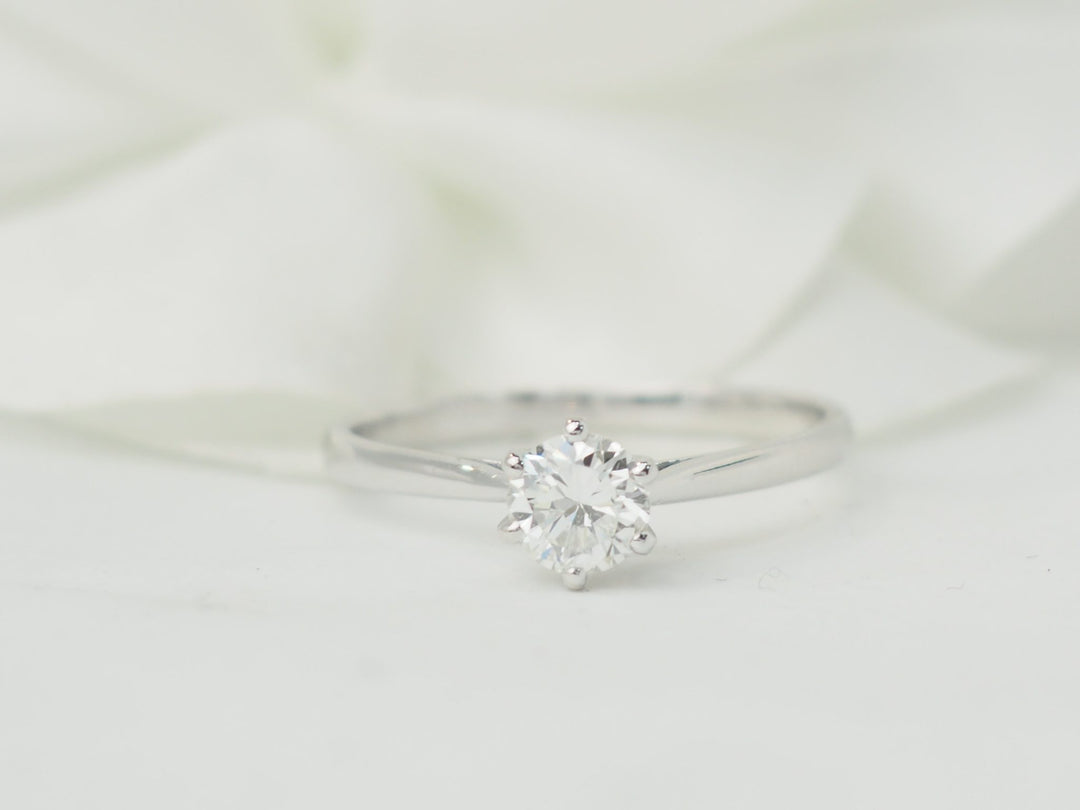 Bague solitaire vintage L&