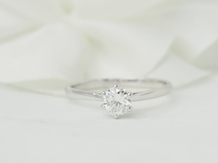 Bague solitaire vintage L&
