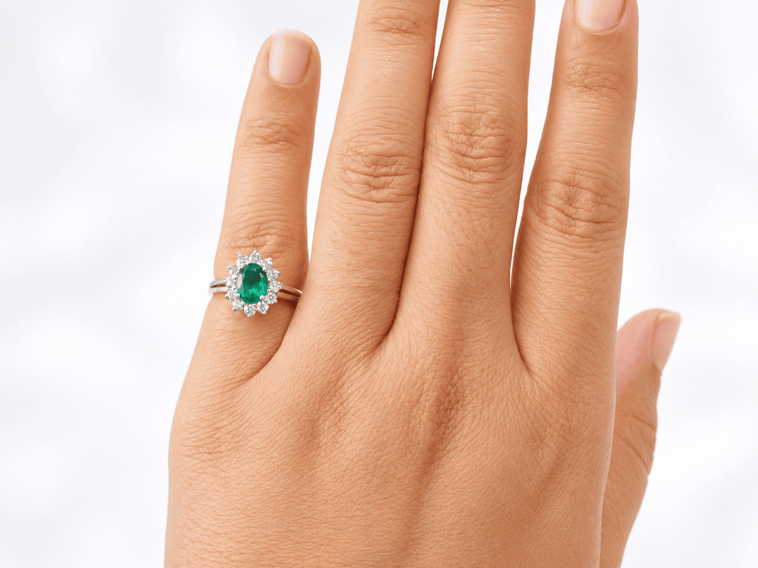 Bague marguerite vintage L&
