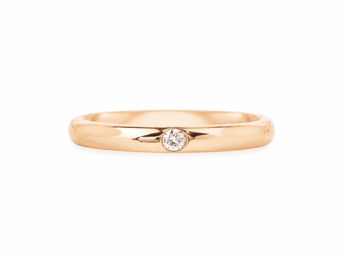 Bague Pomellato Lucciole Or Rose Diamant 0,02ct