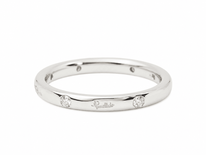 Alliance Pomellato Lucciole en or blanc 18 carats sertie de diamants, proposée par la bijouterie L&