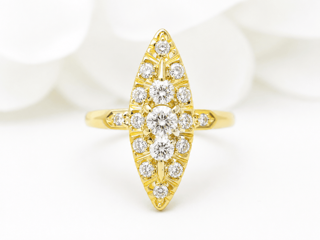 Bague marquise L&
