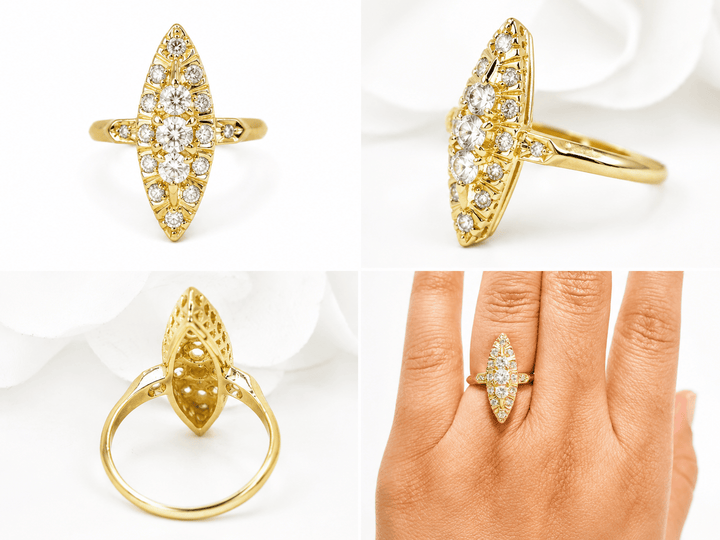 Bague marquise L&