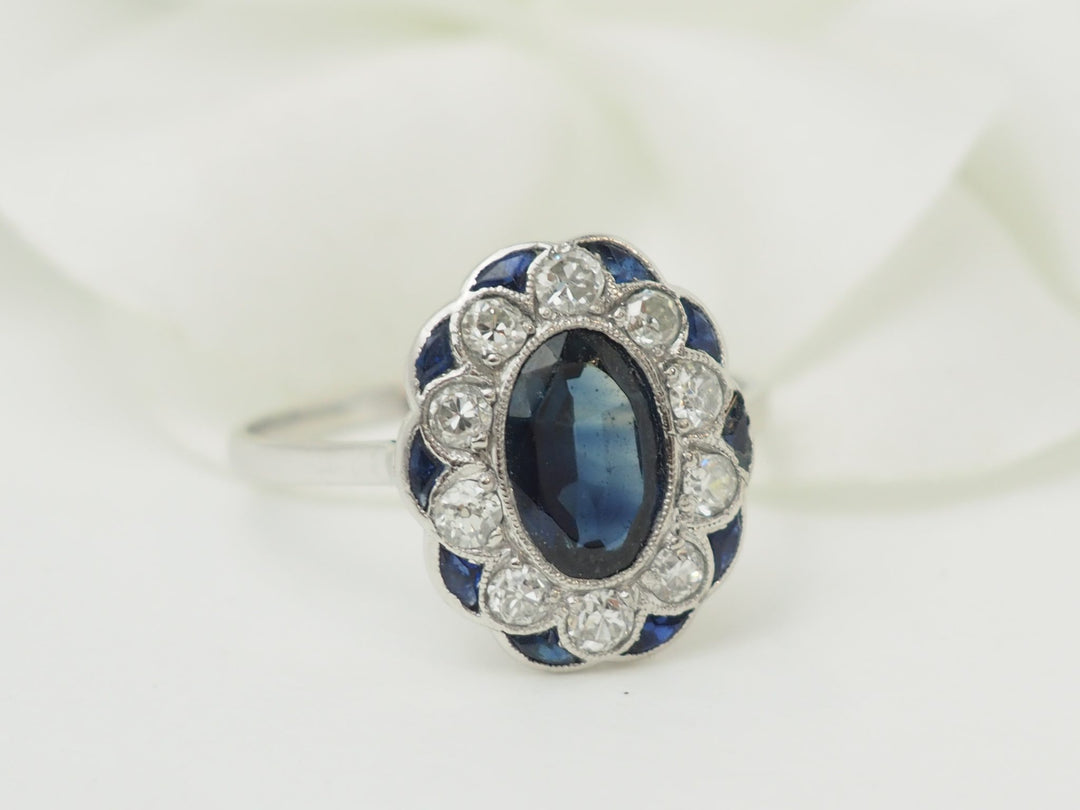 Bague ancienne Pompadour L&
