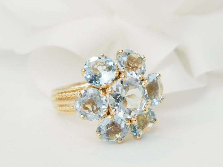 Bague fleur vintage L&
