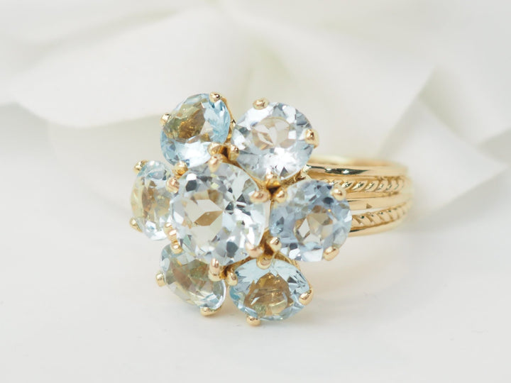 Bague fleur vintage L&