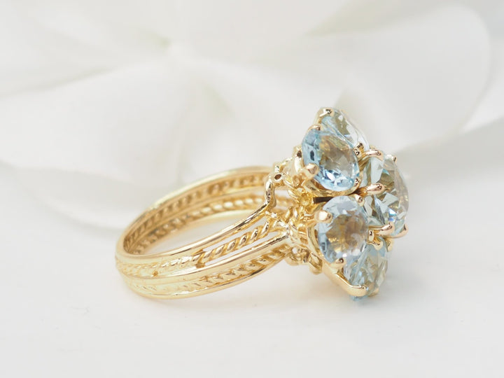 Bague fleur vintage L&