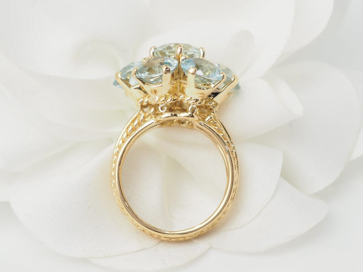 Bague fleur vintage L&