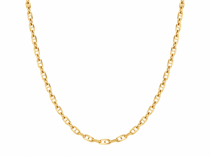 Collier maille marine en or jaune