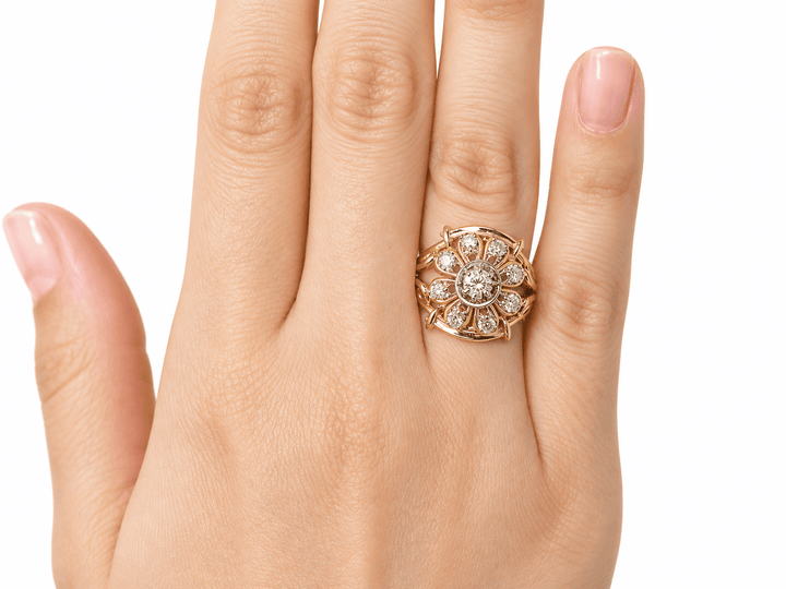 Bague Tank vintage L&