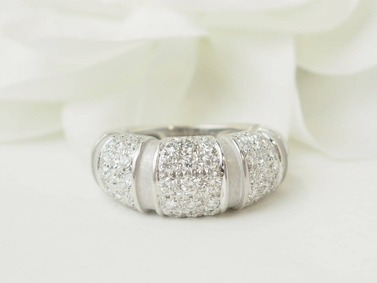 Bague Mauboussin Nadja L'Aurore en or blanc 18 carats sertie de diamants taille brillant