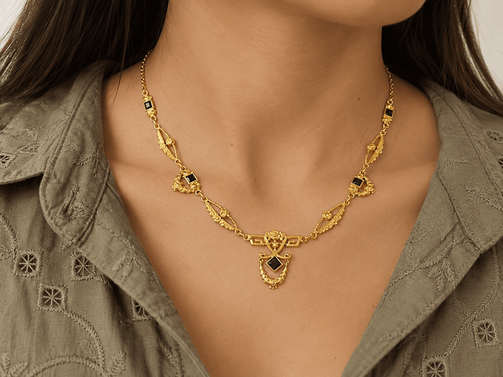 Collier draperie L&