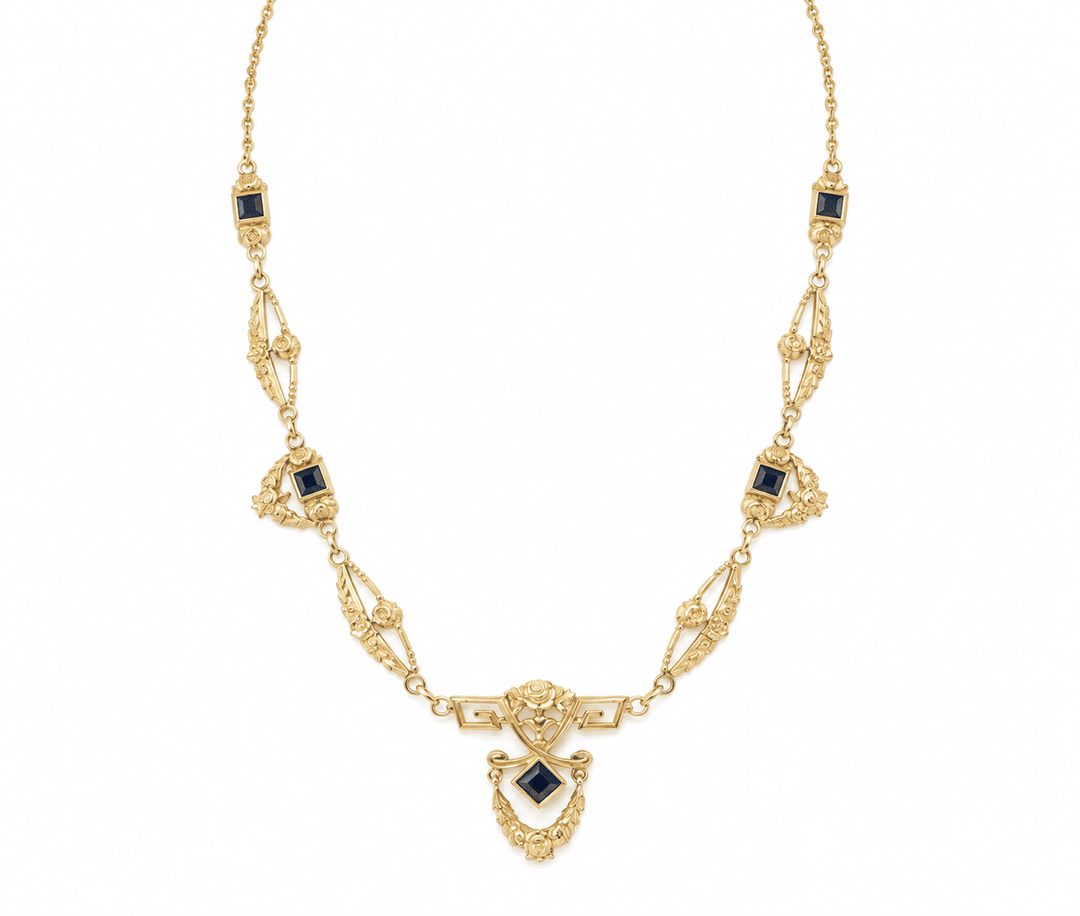Collier draperie Art Nouveau L&
