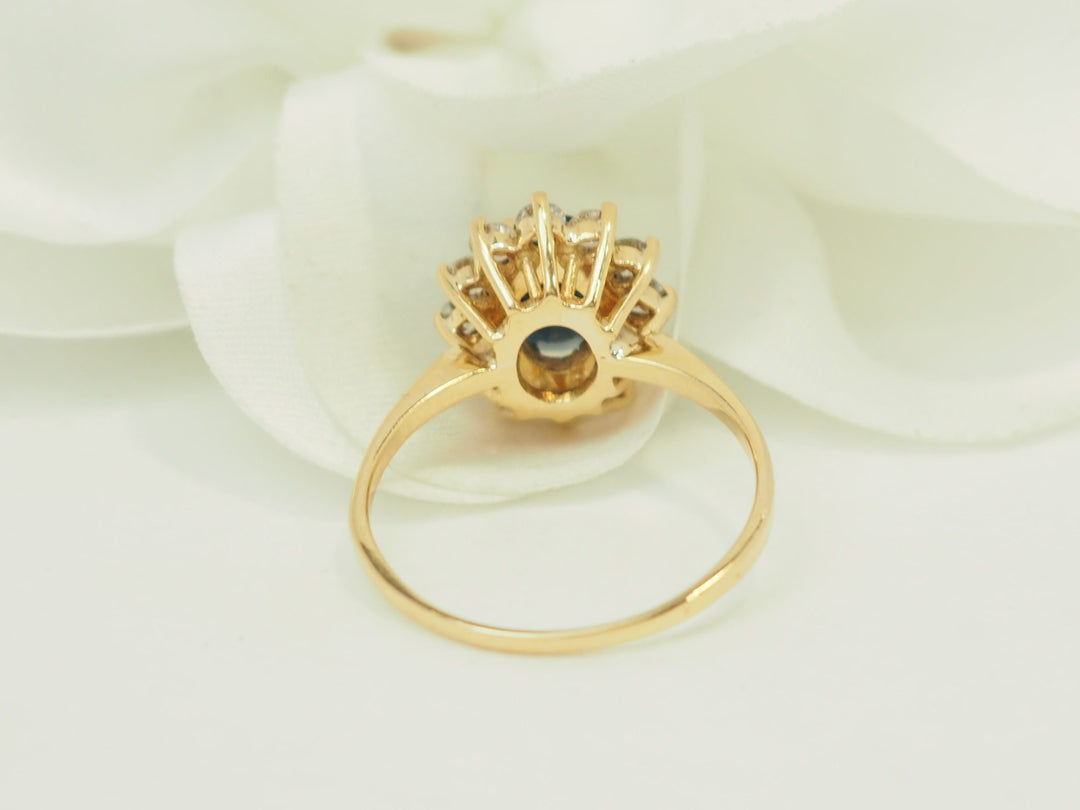 Vue arrière de la bague marguerite L&