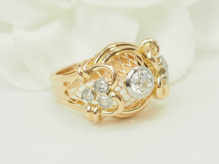 Bague Tank ancienne L&