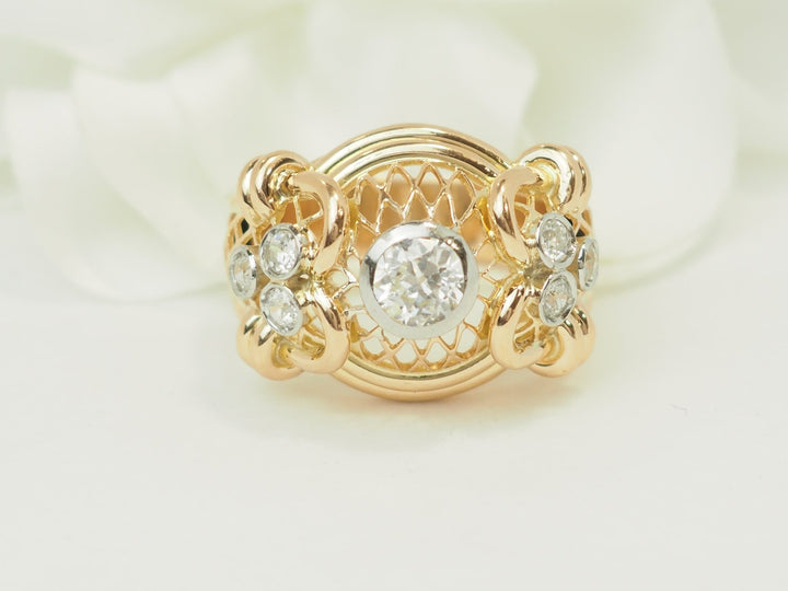 Bague Tank ancienne L&