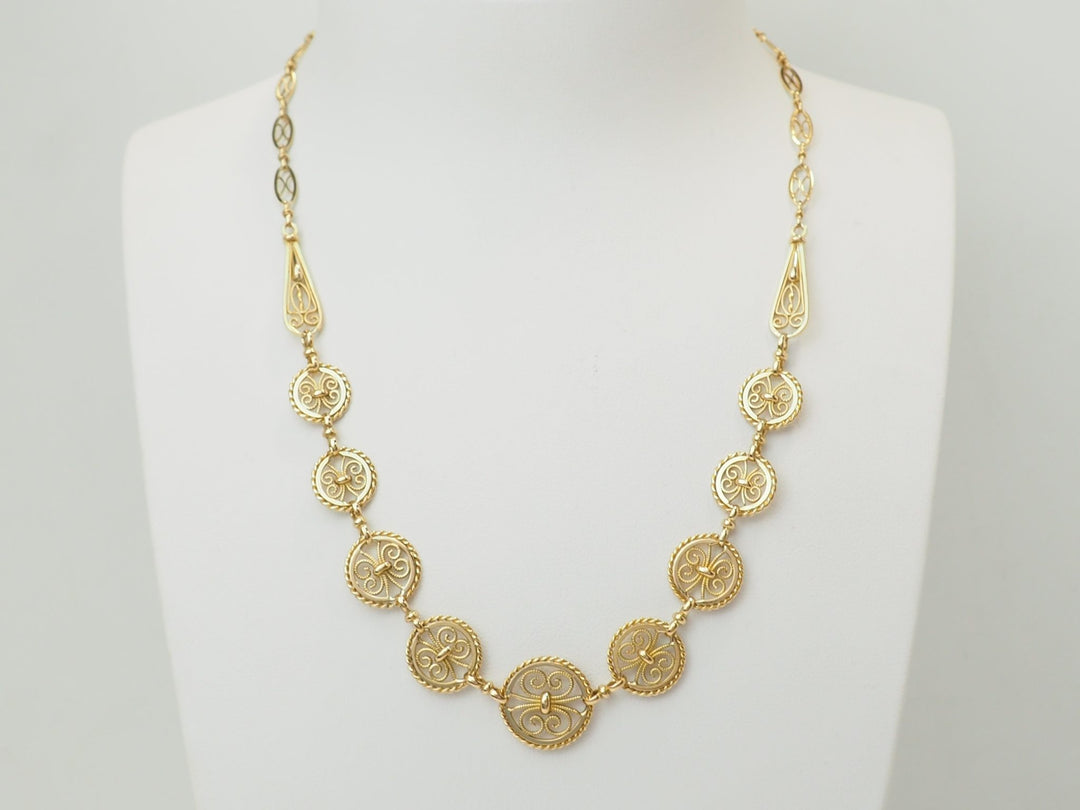 Collier draperie Art Nouveau L&