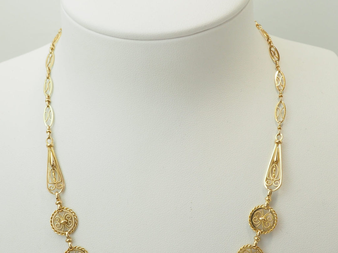 Collier draperie Art Nouveau L&
