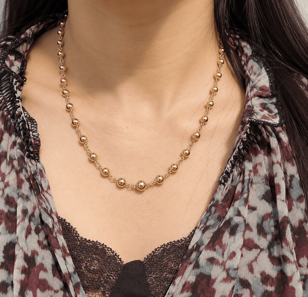 Collier Marseillais en chute en or rose