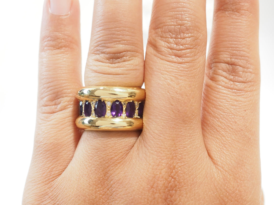 Bague cocktail vintage L&